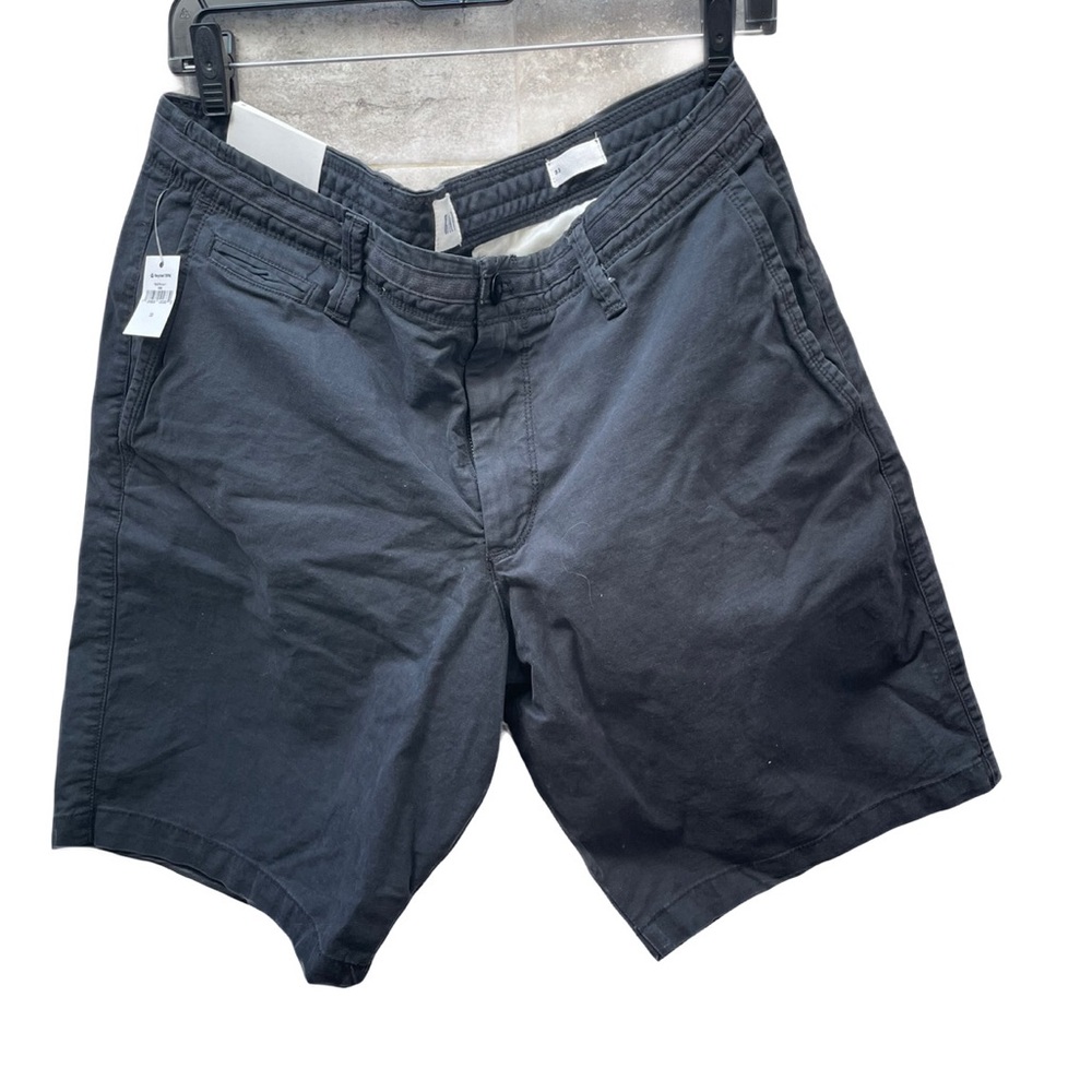❤️ GAP MENS BLACK 10” VINTAGE FLAT FRONT SHORTS SIZE 33 NEW